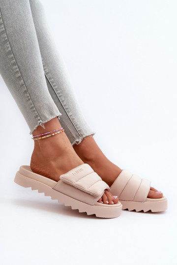 Chaussons à plateforme Big Star NN274773 beige 2