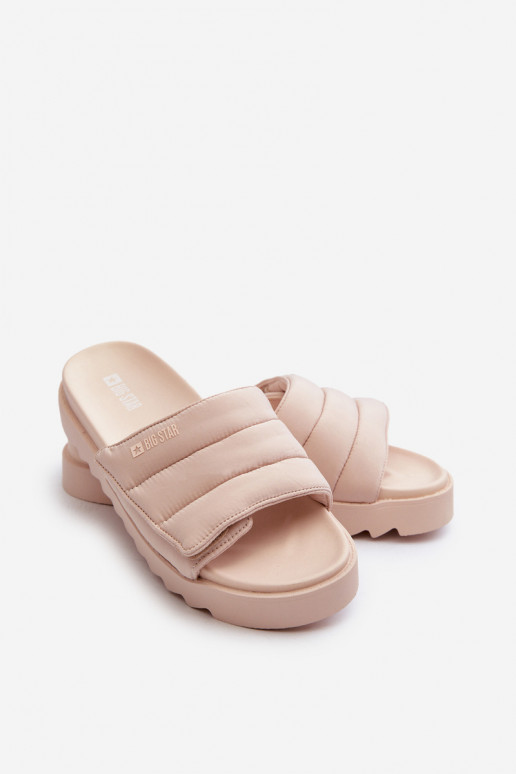 Chaussons à plateforme Big Star NN274773 beige