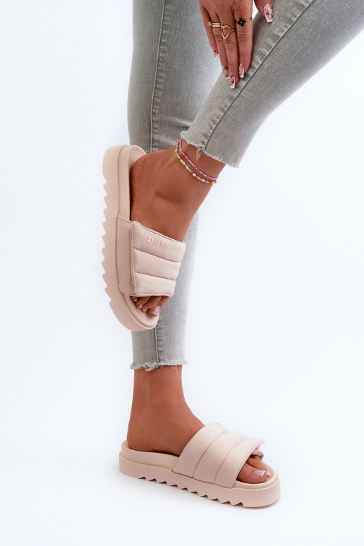 Chaussons à plateforme Big Star NN274773 beige