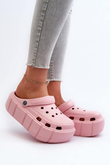Chaussons légers Chaussons pour femme à plateforme de couleur rose Itubia
