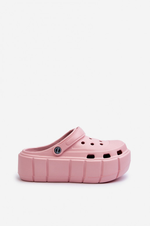 Chaussons légers Chaussons pour femme à plateforme de couleur rose Itubia