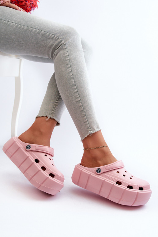 Chaussons légers Chaussons pour femme à plateforme de couleur rose Itubia