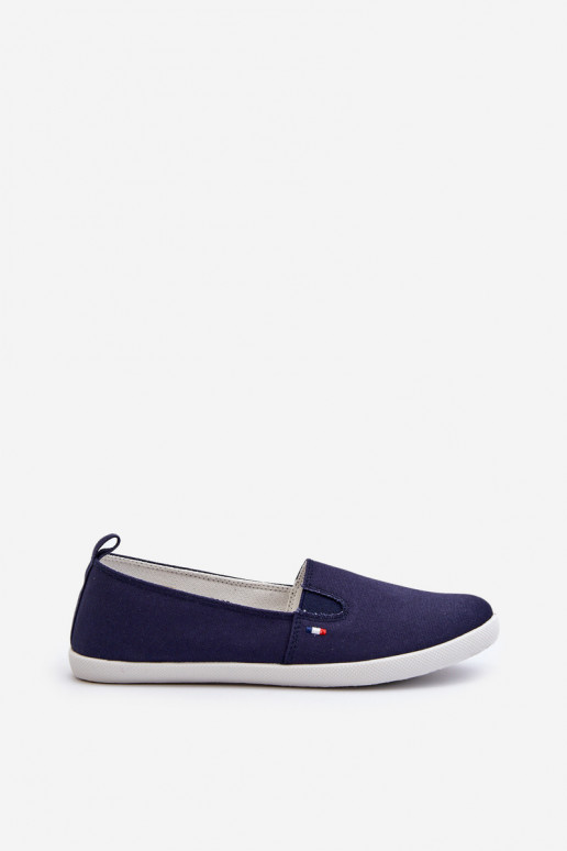 Baskets chaussures casual Slip-On couleur bleu foncé Adrancia Baskets chaussures casual Slip-On couleur bleu foncé Adrancia