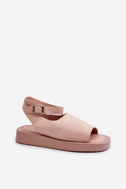 Sandales confortables pour femmes avec plateforme en rose Rubie