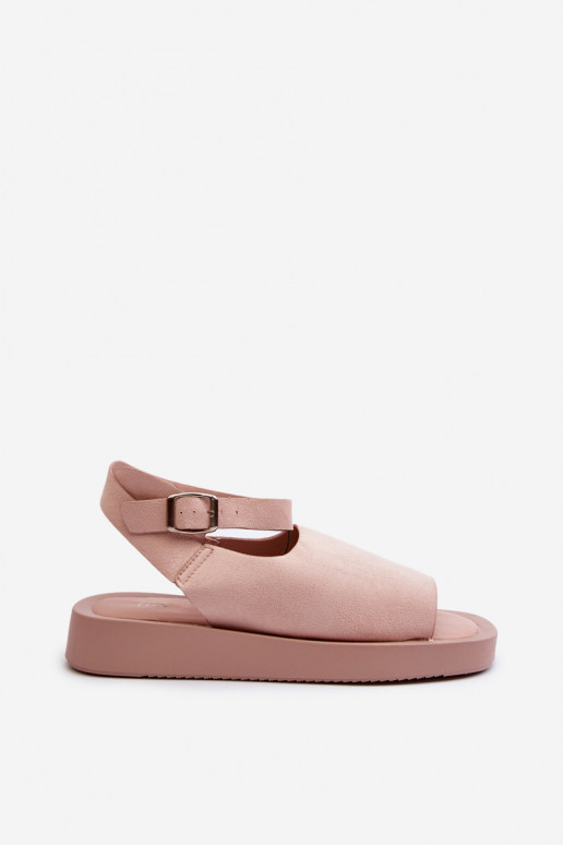 Sandales confortables pour femmes avec plateforme en rose Rubie