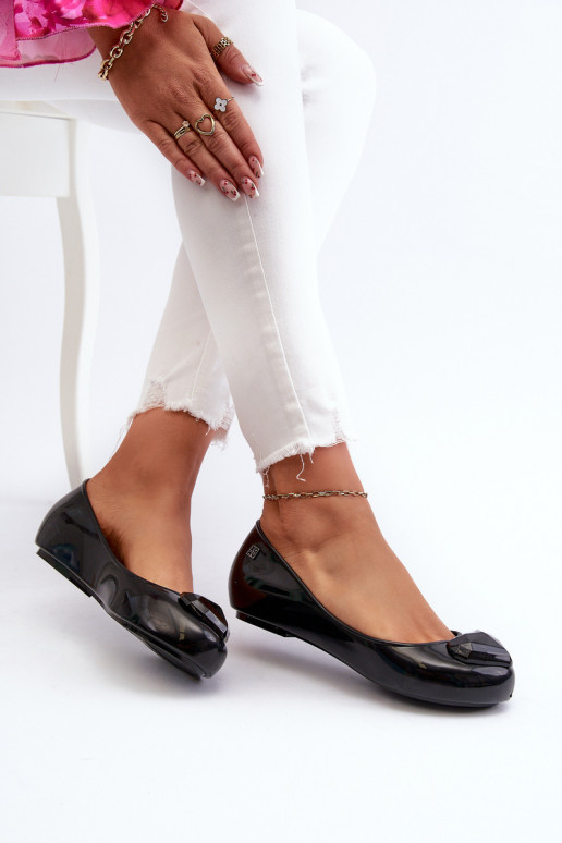 Ballerines avec coeurs NN285011 noir Ballerines avec coeurs NN285011 noir