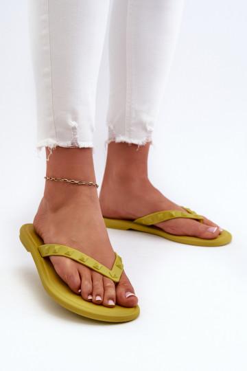 Pantoufles élastiques à pieds plats JJ285253