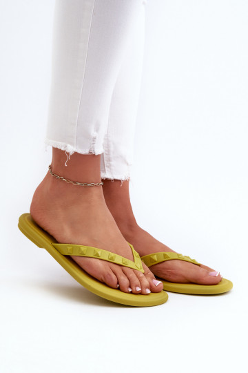 Pantoufles élastiques à pieds plats JJ285253 2