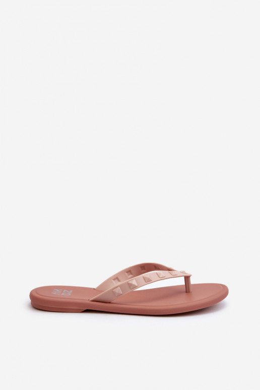 Pantoufles Elastyczne pieds plats JJ285298 couleur rose