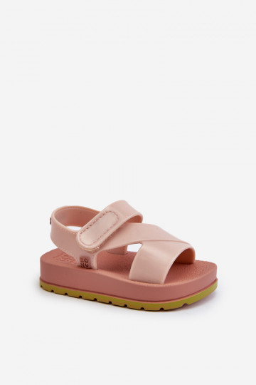 Sandales enfant à fermetures adhésives LL385002 Nuance rose clair