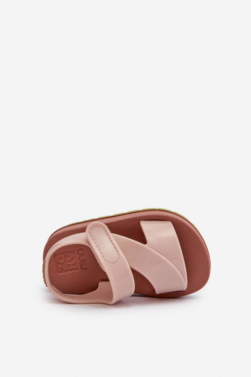Sandales enfant à fermetures adhésives LL385002 Nuance rose clair