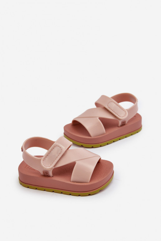 Sandales enfant à fermetures adhésives LL385002 Nuance rose clair