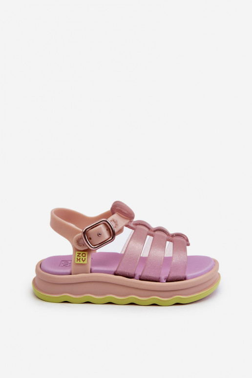 Sandales enfant à attaches adhésives NN385020 Coloris violet