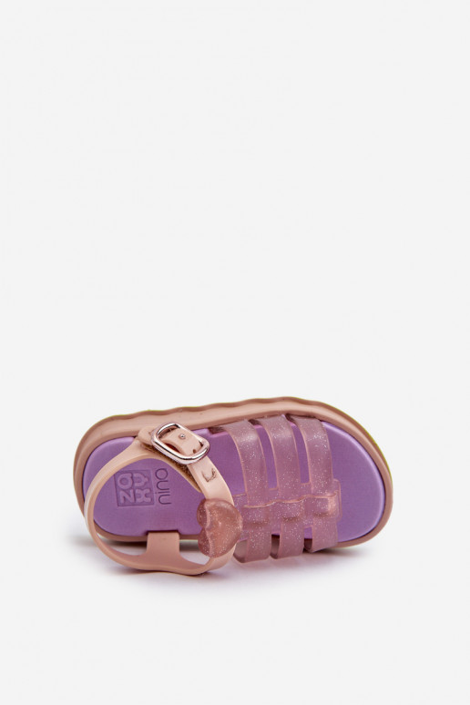 Sandales enfant à attaches adhésives NN385020 Coloris violet