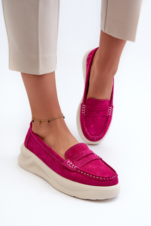 en daim Mocassins rose Filidia