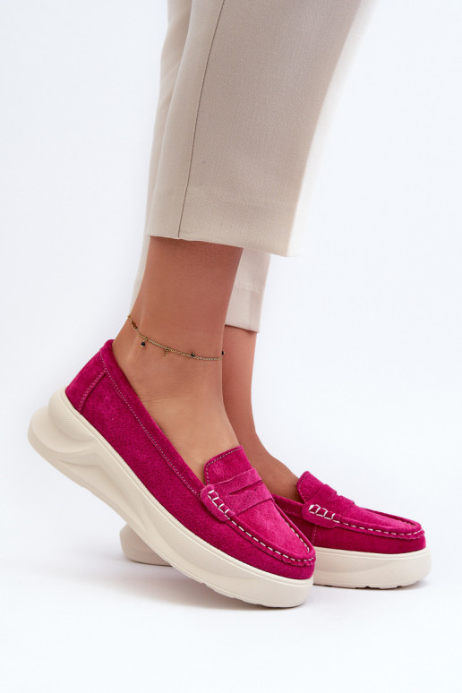 en daim Mocassins rose Filidia