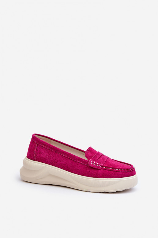 en daim Mocassins rose Filidia