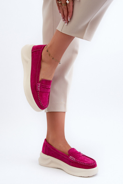 en daim Mocassins rose Filidia