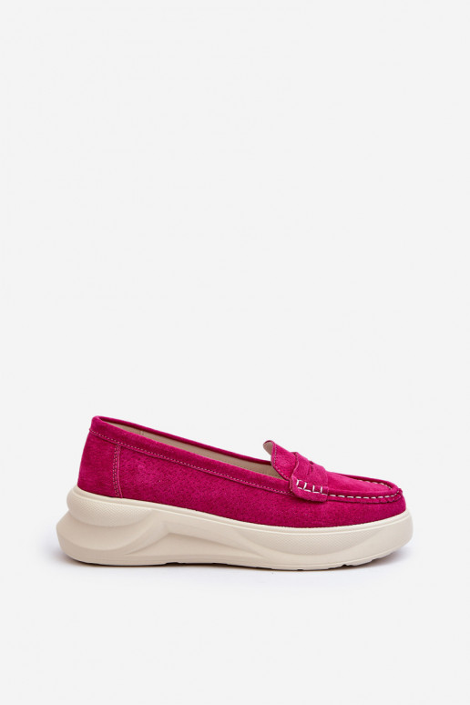 en daim Mocassins rose Filidia