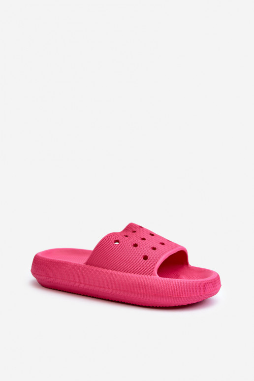 Chaussons légers à semelle massive de couleur rose Beula