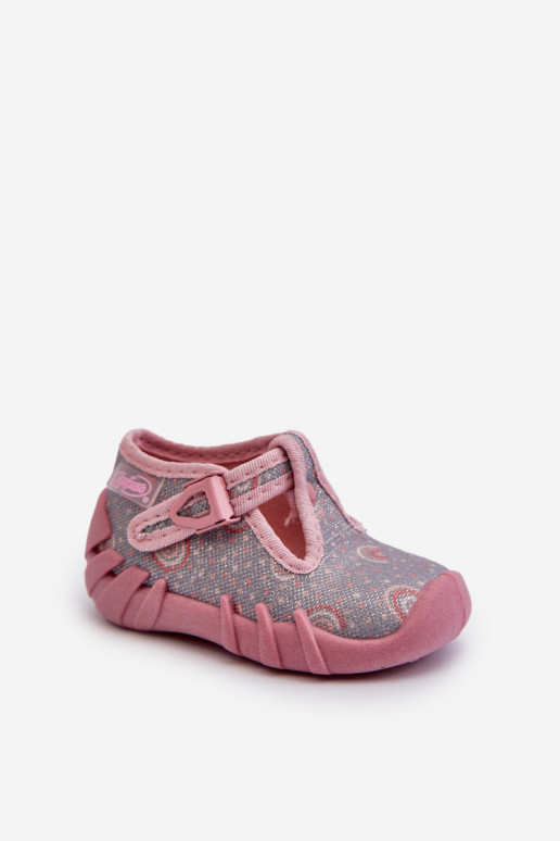 Chaussons confortables Enfant BEFADO 110N490 couleur gris-rose Chaussons confortables Enfant BEFADO 110N490 couleur gris-rose