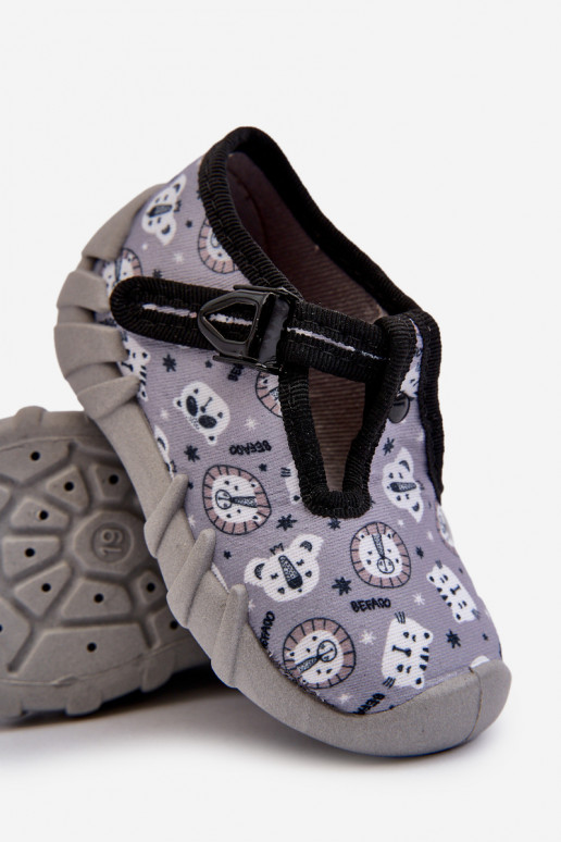 Chaussons confortables Enfants BEFADO 110N488 couleur gris