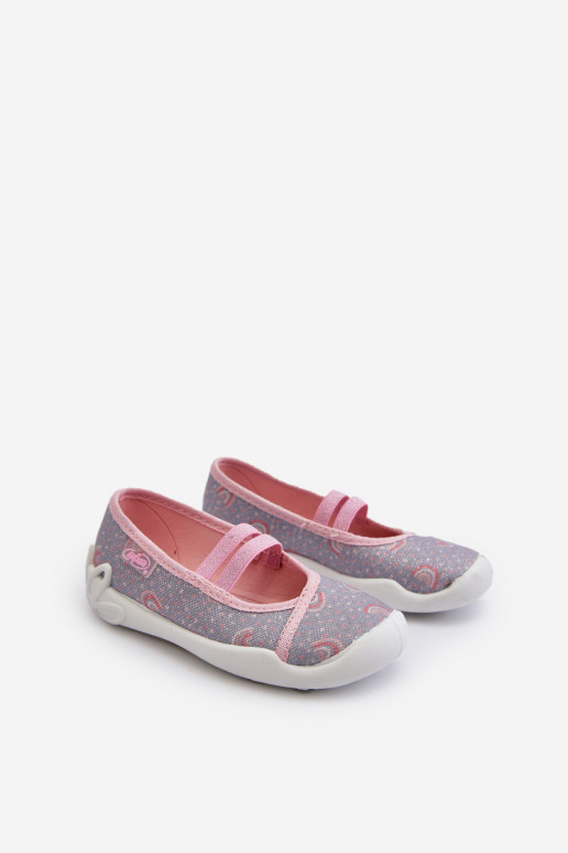 Chaussons Ballerines We Wzorki Befado 116X328 couleur gris-rose