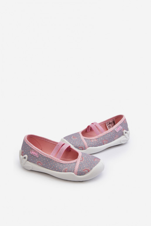 Chaussons Ballerines We Wzorki Befado 116X328 couleur gris-rose Chaussons Ballerines We Wzorki Befado 116X328 couleur gris-rose