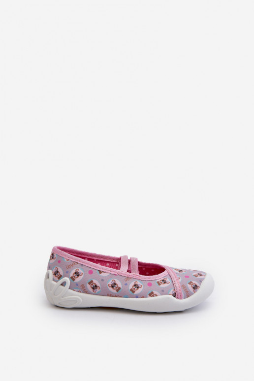 Chaussons Ballerines Chiots Befado 116Y325 couleur rose