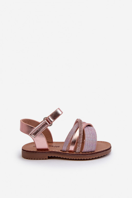 avec brillance Sandales enfant à fermetures adhésives rose Delphina avec brillance Sandales enfant à fermetures adhésives rose Delphina