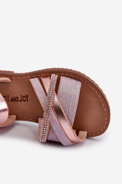 avec brillance Sandales enfant à fermetures adhésives rose Delphina avec brillance Sandales enfant à fermetures adhésives rose Delphina