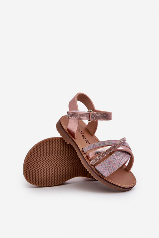 avec brillance Sandales enfant à fermetures adhésives rose Delphina avec brillance Sandales enfant à fermetures adhésives rose Delphina