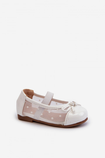 ballerines pour enfants avec rubans de couleur blanche Jellema 2