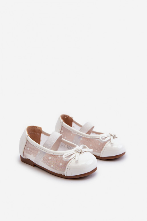 ballerines pour enfants avec rubans de couleur blanche Jellema ballerines pour enfants avec rubans de couleur blanche Jellema