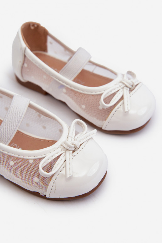 ballerines pour enfants avec rubans de couleur blanche Jellema ballerines pour enfants avec rubans de couleur blanche Jellema