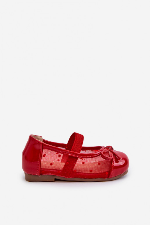 Ballerines pour enfants avec rubans couleur rouge Jellema Ballerines pour enfants avec rubans couleur rouge Jellema