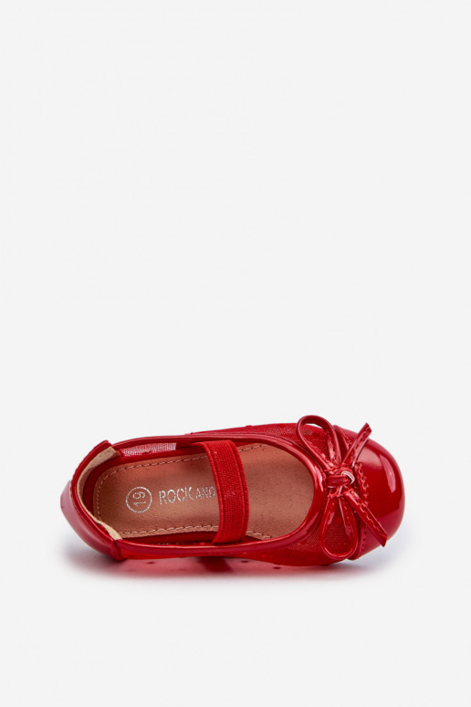 Ballerines pour enfants avec rubans couleur rouge Jellema
