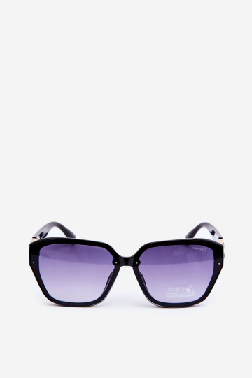 Lunettes de soleil femme Ze couleur or Detalem UV400 couleur noir 2
