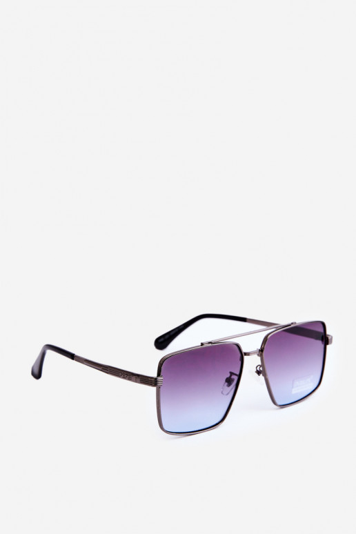 Lunettes de soleil Femme UV400 Noir et bleu