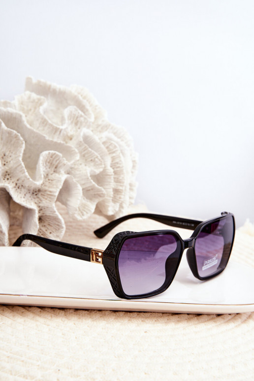Lunettes de soleil femme Cieniowane UV400 noir