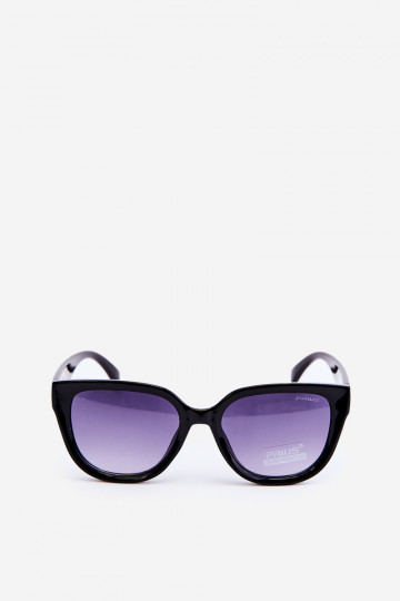 Lunettes de soleil Femme Ze couleur or Détails UV400 couleur noir 2