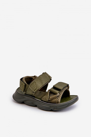 Sandales enfant à fermetures adhésives couleur vert Orretta