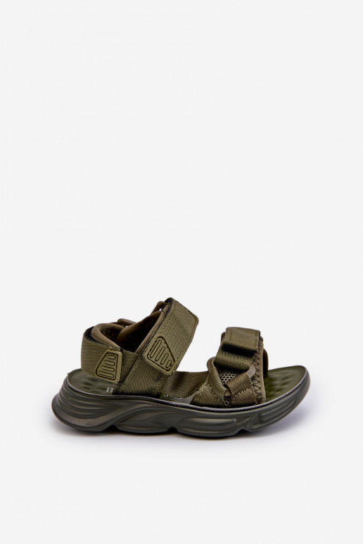Sandales enfant à fermetures adhésives couleur vert Orretta