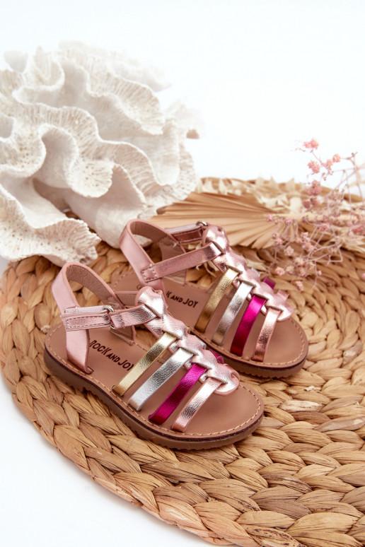 sandales Gladiator Children avec fermetures adhésives de différentes couleurs Radovia