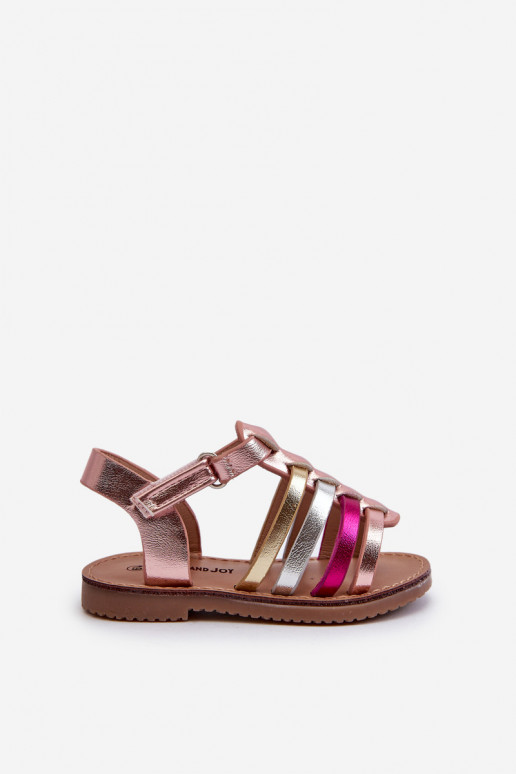 sandales Gladiator Children avec fermetures adhésives de différentes couleurs Radovia