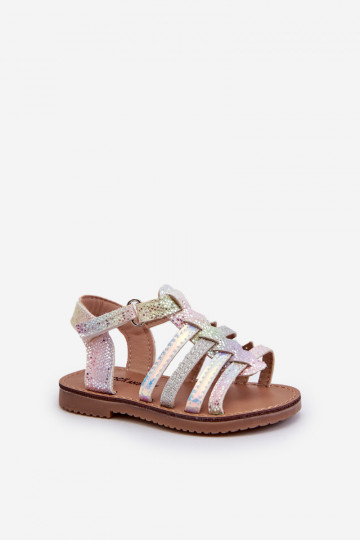 sandales Gladiator Children avec fermetures adhésives de différentes couleurs Radovia 2