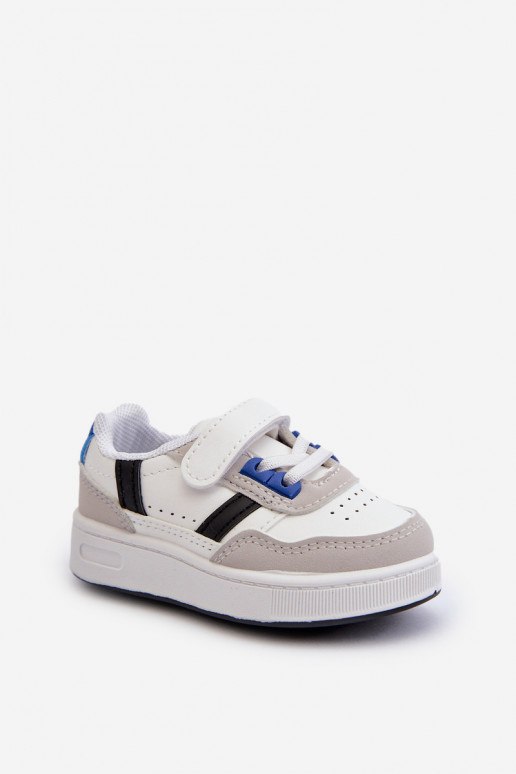 Chaussures de sport pour enfants du modèle classique de couleur blanc-bleu Marlin Chaussures de sport pour enfants du modèle classique de couleur blanc-bleu Marlin