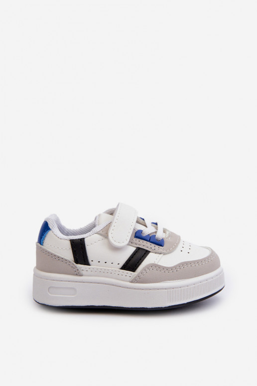 Chaussures de sport pour enfants du modèle classique de couleur blanc-bleu Marlin