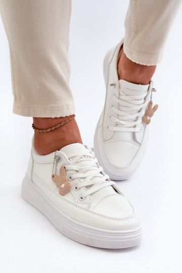 chaussures de loisirs chaussures de sport avec plateforme avec ornements couleur blanche Vinceza 13613