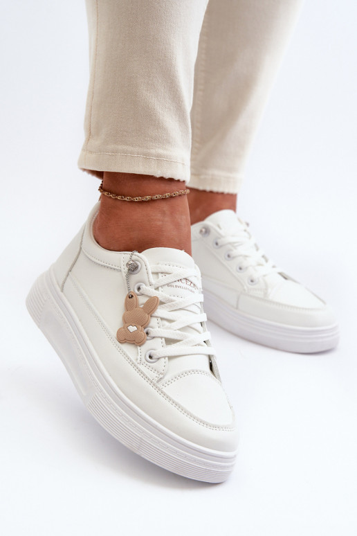 chaussures de loisirs chaussures de sport avec plateforme avec ornements couleur blanche Vinceza 13613